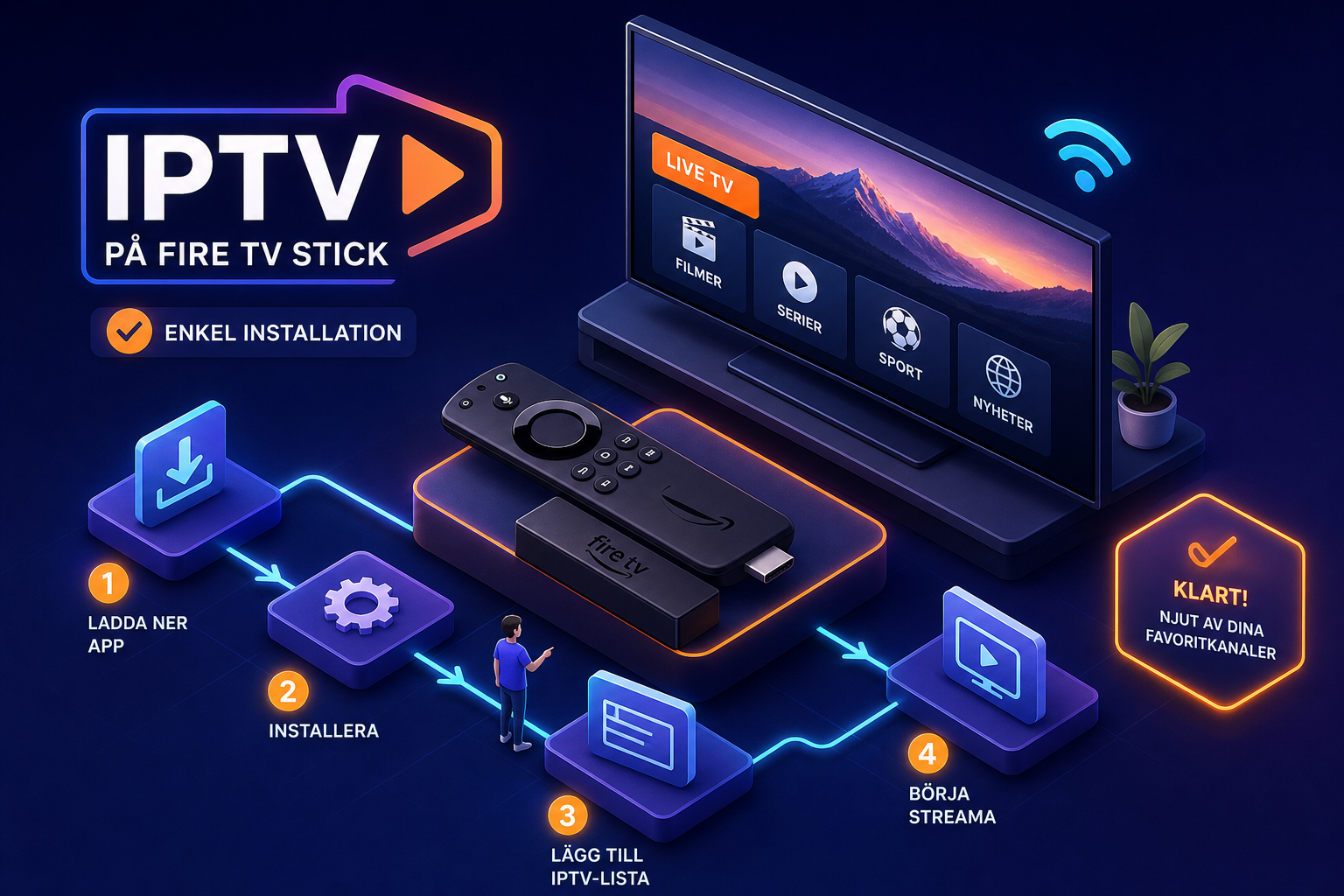 Installer IPTV på Fire TV Stick: Trin for Trin 2026